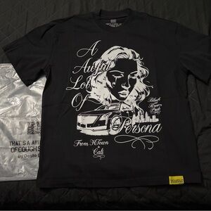 Persona Black T-Shirt with White Graphic